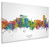 Athens Greece Skyline Cityscape Box Canvas