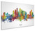 Doha Qatar Skyline Cityscape Box Canvas