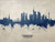 Frankfurt Deutschland Skyline Cityscape Poster Art Print