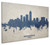 Indianapolis Indiana Skyline Cityscape Box Canvas