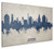 Durham North Carolina Skyline Cityscape Box Canvas