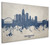 Des Moines Iowa Skyline Cityscape Box Canvas