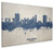 Ann Arbor Michigan Skyline Cityscape Box Canvas