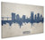 Asheville North Carolina Skyline Cityscape Box Canvas