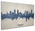 Syracuse New York Skyline Cityscape Box Canvas