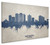 San Mateo California Skyline Cityscape Box Canvas