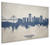 Long Beach California Skyline Cityscape Box Canvas