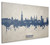 Freiburg Deutschland Skyline Cityscape Box Canvas