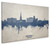 Solihull England Skyline Cityscape Box Canvas