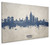 Mobile Alabama Skyline Cityscape Box Canvas