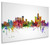 Detroit Michigan Skyline Cityscape Box Canvas