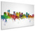 Phoenix Arizona Skyline Cityscape Box Canvas