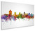 Salt Lake City Utah Skyline Cityscape Box Canvas