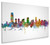 Jersey City New Jersey Skyline Cityscape Box Canvas