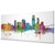 Corpus Christi Texas Skyline Cityscape PANORAMIC Box Canvas