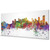 Calgary Canada Skyline Cityscape PANORAMIC Box Canvas