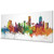 Boston Massachusetts Skyline Cityscape PANORAMIC Box Canvas
