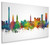 Erlangen Deutschland Skyline Cityscape Box Canvas