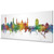 Zaragoza Spain Skyline Cityscape PANORAMIC Box Canvas