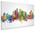 Doha Qatar Skyline Cityscape Box Canvas