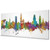 Antwerp Belgium Skyline Cityscape PANORAMIC Box Canvas