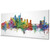 Philadelphia Pennsylvania Skyline Cityscape PANORAMIC Box Canvas