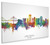 Long Beach California Skyline Cityscape Box Canvas