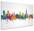 Norwich England Skyline Cityscape Box Canvas