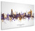 Copenhagen Denmark Skyline Cityscape Box Canvas