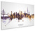 Hamburg Germany Skyline Cityscape Box Canvas