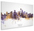 Seattle Washington Skyline Cityscape Box Canvas