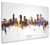 Denver Colorado Skyline Cityscape Box Canvas