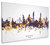 Bangkok Thailand Skyline Cityscape Box Canvas