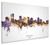 Phoenix Arizona Skyline Cityscape Box Canvas