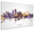 San Diego California Skyline Cityscape Box Canvas