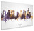 Osaka Japan Skyline Cityscape Box Canvas