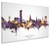 Sheffield England Skyline Cityscape Box Canvas