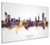 Leicester England Skyline Cityscape Box Canvas