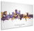 Colorado Springs Colorado Skyline Cityscape Box Canvas