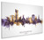 Wolverhampton England Skyline Cityscape Box Canvas