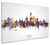 Mobile Alabama Skyline Cityscape Box Canvas