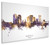 Norfolk Virginia Skyline Cityscape Box Canvas