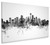 Seattle Washington Skyline Cityscape Box Canvas