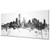 Milwaukee Wisconsin Skyline Cityscape PANORAMIC Box Canvas