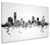 Grand Rapids Michigan Skyline Cityscape Box Canvas