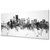 Portland Oregon Skyline Cityscape PANORAMIC Box Canvas