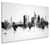 Frankfurt Germany Skyline Cityscape Box Canvas