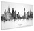 Chicago Illinois Skyline Cityscape Box Canvas