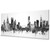 Chicago Illinois Skyline Cityscape PANORAMIC Box Canvas