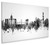 Hong Kong China Skyline Cityscape Box Canvas